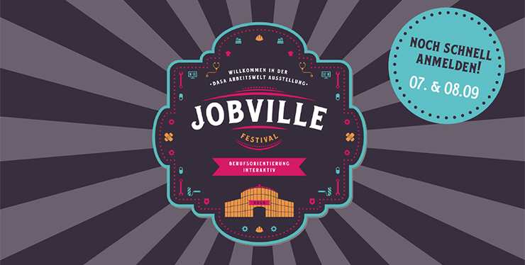 Bild zeigt das Logo der Veranstaltung zur Berufsorientierung "Jobville"