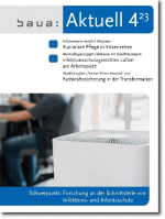 Deckblatt von "baua: Aktuell" - Ausgabe 4/2023  Deckblatt von "baua: Aktuell" - Ausgabe 4/2023