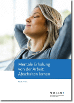 Deckblatt der Broschüre "Mentale Erholung von der Arbeit fördern"