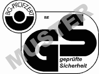 altes Logo: BG-PRÜFZERT Fachausschuss Bauliche Einrichtungen, geprüfte Sicherheit