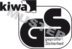 Logo der Kiwa Primara GmbH, geprüfte Sicherheit  Logo der Kiwa Primara GmbH, geprüfte Sicherheit